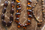 Kralen Ketting ‘Amber Hearts’